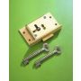 243 Brass 51mm Right Hand 2 Lever Cut Cupboard Lock To Differ thumbnail