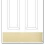 Kick Plate 889 x 152 x 1.2mm Polished Brass Drilled thumbnail