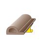 Seal N Save 5 Metre Roll Self Adhesive Brown P Draught Strip thumbnail