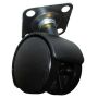 Tw50Pl 50Mm Twin Wheel Black Plastic Castor With Plate thumbnail