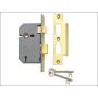 Union 2277 3 Lever Sashlock 76mm Polished Brass  thumbnail