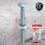 Carriage Bolts & Hex Nuts M8 x 150mm (Bag of 2) thumbnail