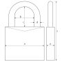Abus 37RK 70mm Granit Plus Open Shackle Padlock thumbnail
