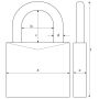 Abus 65/25 Brass Padlock thumbnail