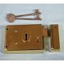 Dp703 100Mm Polished Brass Brass Rim Dead Lock thumbnail