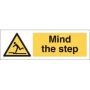 Mind The Step 300Mm X 100Mm Rigid Plastic Sign thumbnail
