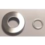 Assa Round Rose Cover Plate Satin Chrome thumbnail