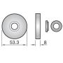 Assa Round Rose Cover Plate Satin Chrome thumbnail