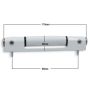 H115WHF White UPVC Flat Door Hinge (Single Hinge) thumbnail