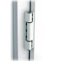 H115WHA White UPVC Angled Door Hinge (Single Hinge) thumbnail