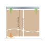 Henderson Bifold Folding Wardrobe Door Gear Set B10/2   thumbnail