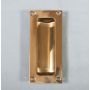 Aq90 102Mm X 45Mm Polished Brass Flush Pull thumbnail