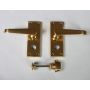 M30WC Victorian Bathroom Door Handle Polished Brass thumbnail