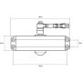Union CE3F Silver Door Closer thumbnail