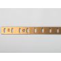 7470 6ft Polished Brass Flat Bookcase Shelving Strip thumbnail