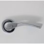 Acton Round Rose Fire Door Handle Polished Chrome FD30/60 thumbnail