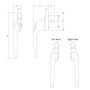 ERA Universal Maxim Offset Window Espag Handle thumbnail