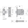 Guardian G4050 76Mm S.Steel Mortice Door Latch thumbnail
