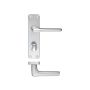 ZCA23 Lever On Bathroom Backplate Aluminium Door Handle thumbnail