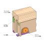 Henderson Loretto Sliding Cabinet Door Gear Set D5 thumbnail