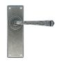 From The Anvil Avon Lever Latch Door Handle Set Pewter Patina  thumbnail