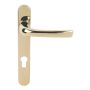 Mila ProLinea Lever Door Handle 92PZ 220mm Backplate Gold PVD (050304) thumbnail