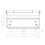 Trojan 3D Composite Door Hinge Chrome thumbnail