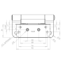 Trojan 3D Composite Door Hinge Chrome thumbnail