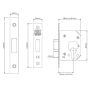 Union Strongbolt Euro Deadlock J21EUS Satin Stainless 76mm thumbnail