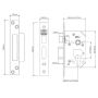 Union Strongbolt Euro Sashlock JL22EUS Brass 76mm thumbnail