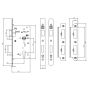 Union HD72ESL-S DDA 60mm Backset Euro Escape Sashlock Satin thumbnail