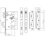 Union HD72SL-R DDA 60mm Backset Euro Sashlock Satin thumbnail