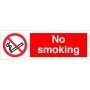 No Smoking 300Mm X 100Mm Rigid Plastic Sign thumbnail
