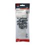 Chrome Plastidome Screw Caps To Suit No 6 & 8 (Bag of 100) thumbnail