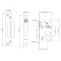 Union Strongbolt Oval Sashlock JL22OVS Brass 76mm thumbnail