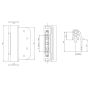 Yale Elevator 2D Composite Door Hinge White thumbnail