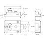 Yale 77 60mm Traditional Nightlatch Chrome thumbnail
