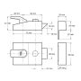 Yale 85 Deadlocking Nightlatch Narrow Style DMG/SC thumbnail