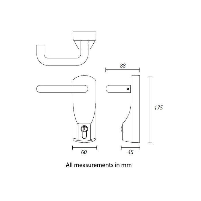 Exidor 322 Outside Access Device Silver