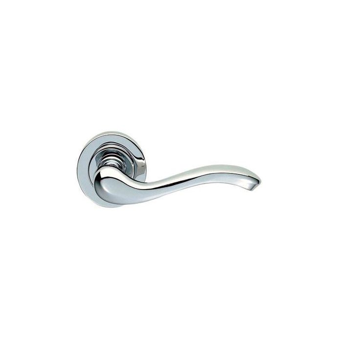 Manital AQ3CP Apollo Round Rose Door Handle Polished Chrome