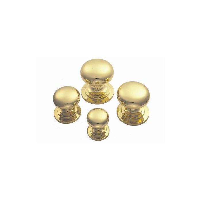M47/A 25mm Victorian Cupboard Door Knob Polished Brass