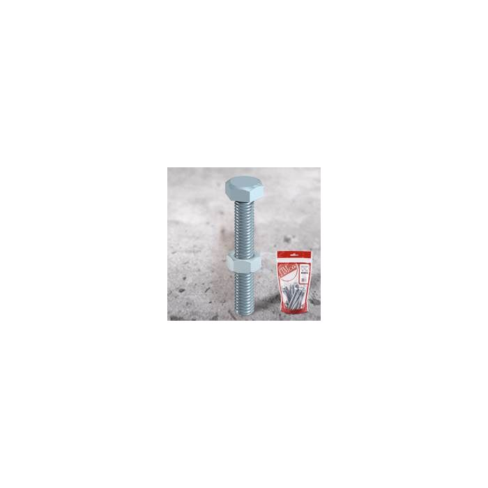 Hex Set Screws & Hex Nuts M10 x 50mm (Bag of 2)