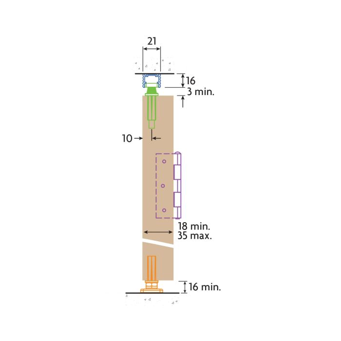 Henderson Bifold Folding Wardrobe Door Gear Set B10/2  