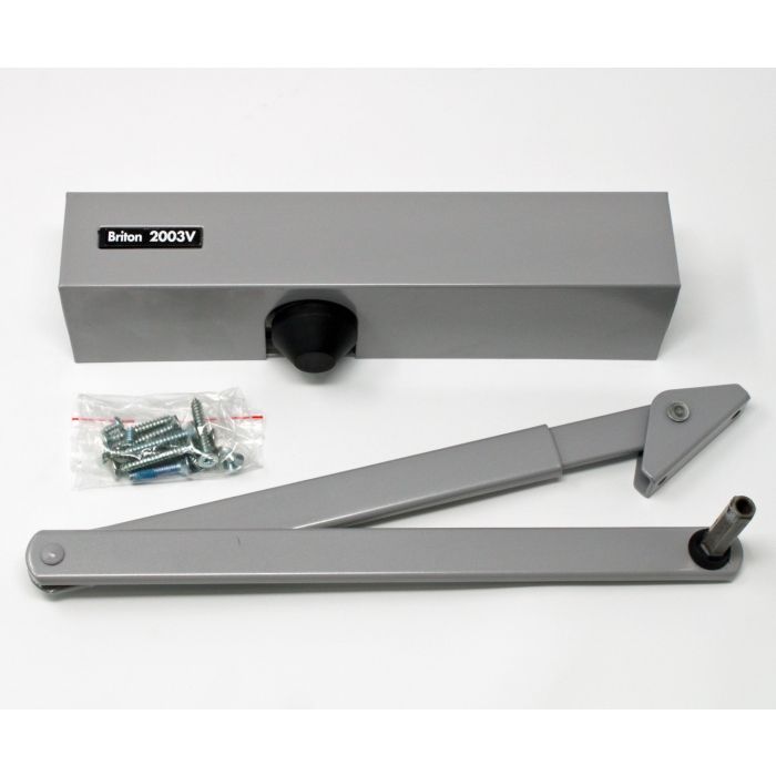 Briton 2003V Overhead Door Closer Silver
