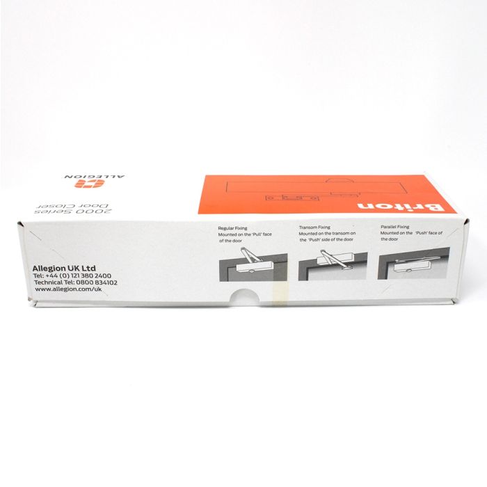 Briton 2003V Overhead Door Closer Silver