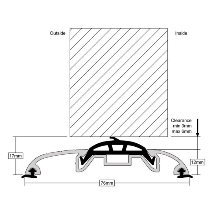 SG100 Stormguard Threshold Draught Excluder