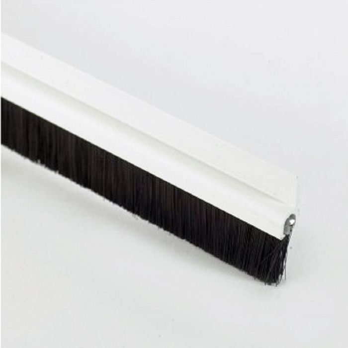Exitex Brush Strip Draught Excluder 914mm x 22mm White PVC Carrier