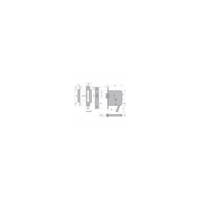 Guardian G9062 101Mm S. S. S Fire Escape Deadlatch