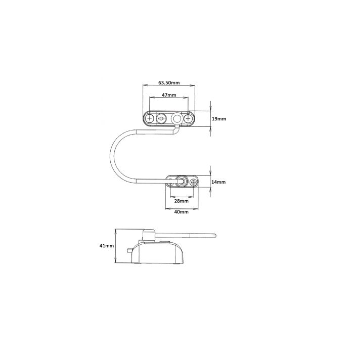 Jackloc Window Restrictor Brass Keyed Alike