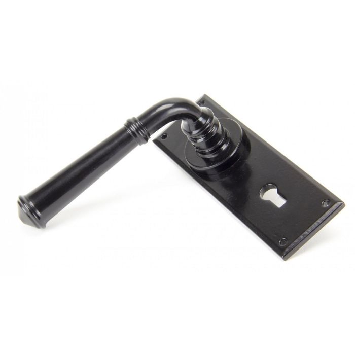 From The Anvil Regency Lever Lock Door Handle Set Black